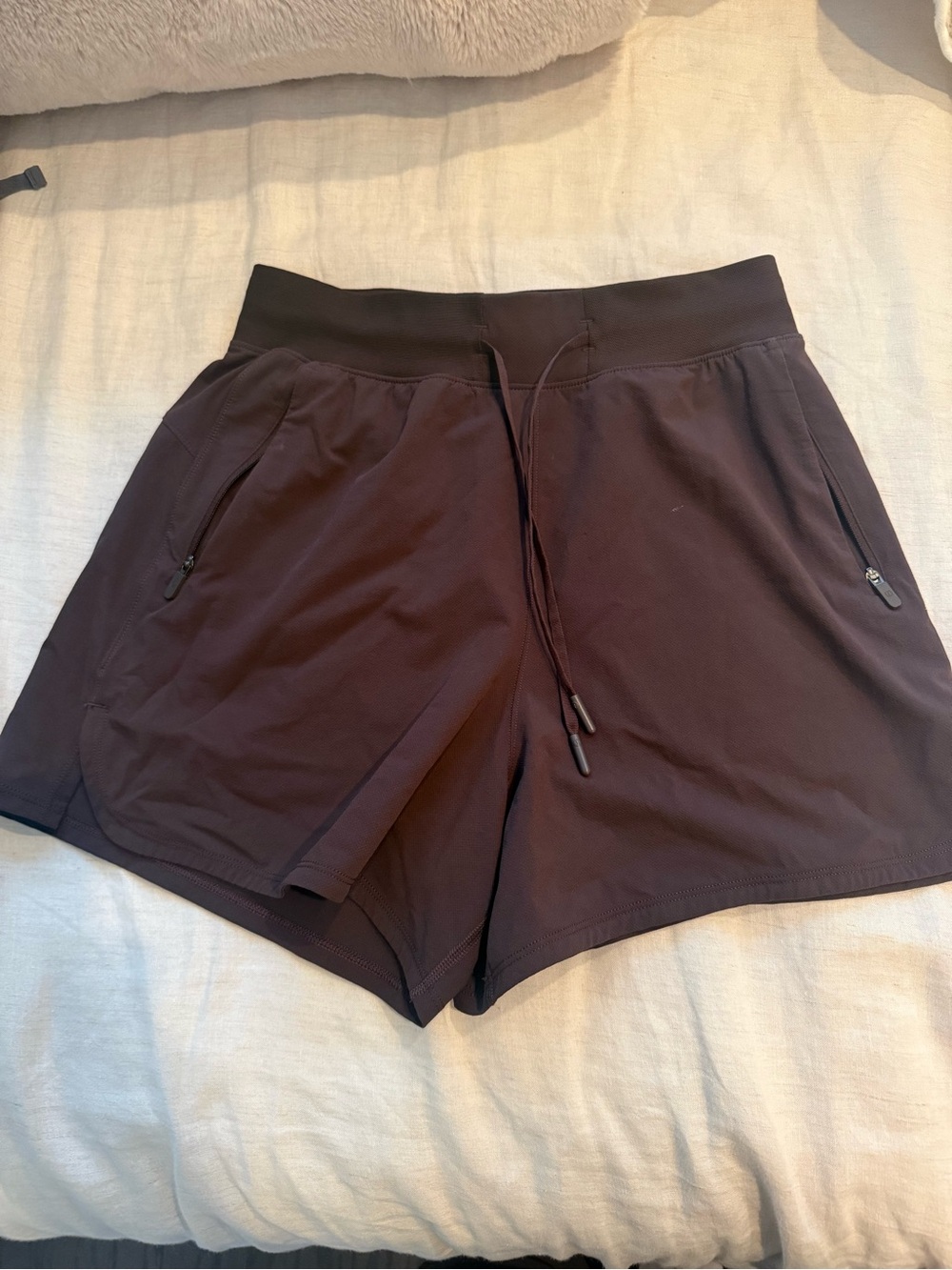 Lululemon Athletic Drawstring Shorts in brown